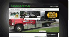 Desktop Screenshot of canfieldtowing.com